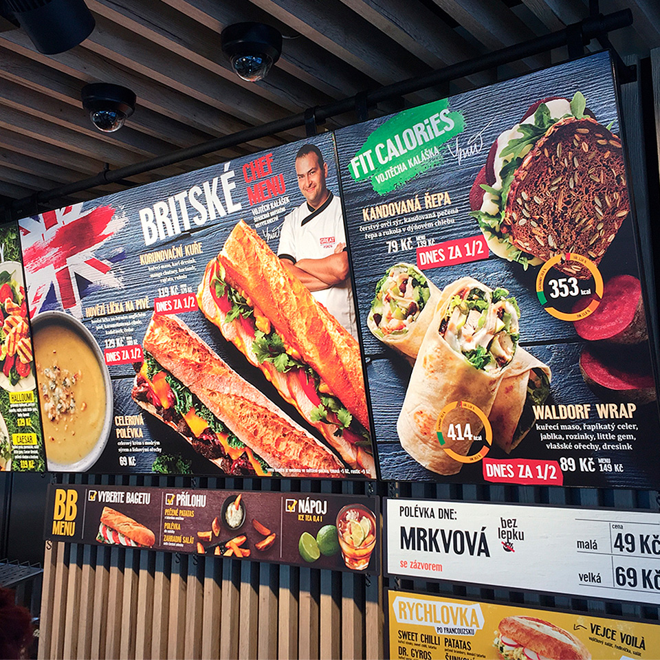 Bageterie Boulevard Chef menu