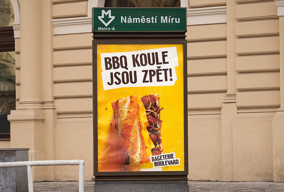 Wij bieden al lange tijd creatieve diensten voor de communicatie van het merk Bageterie Boulevard.