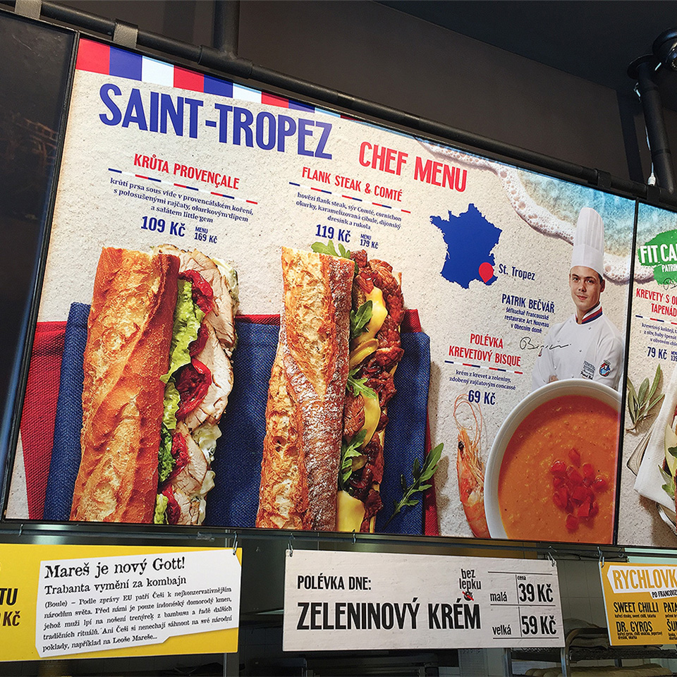 Bageterie Boulevard Chef menu