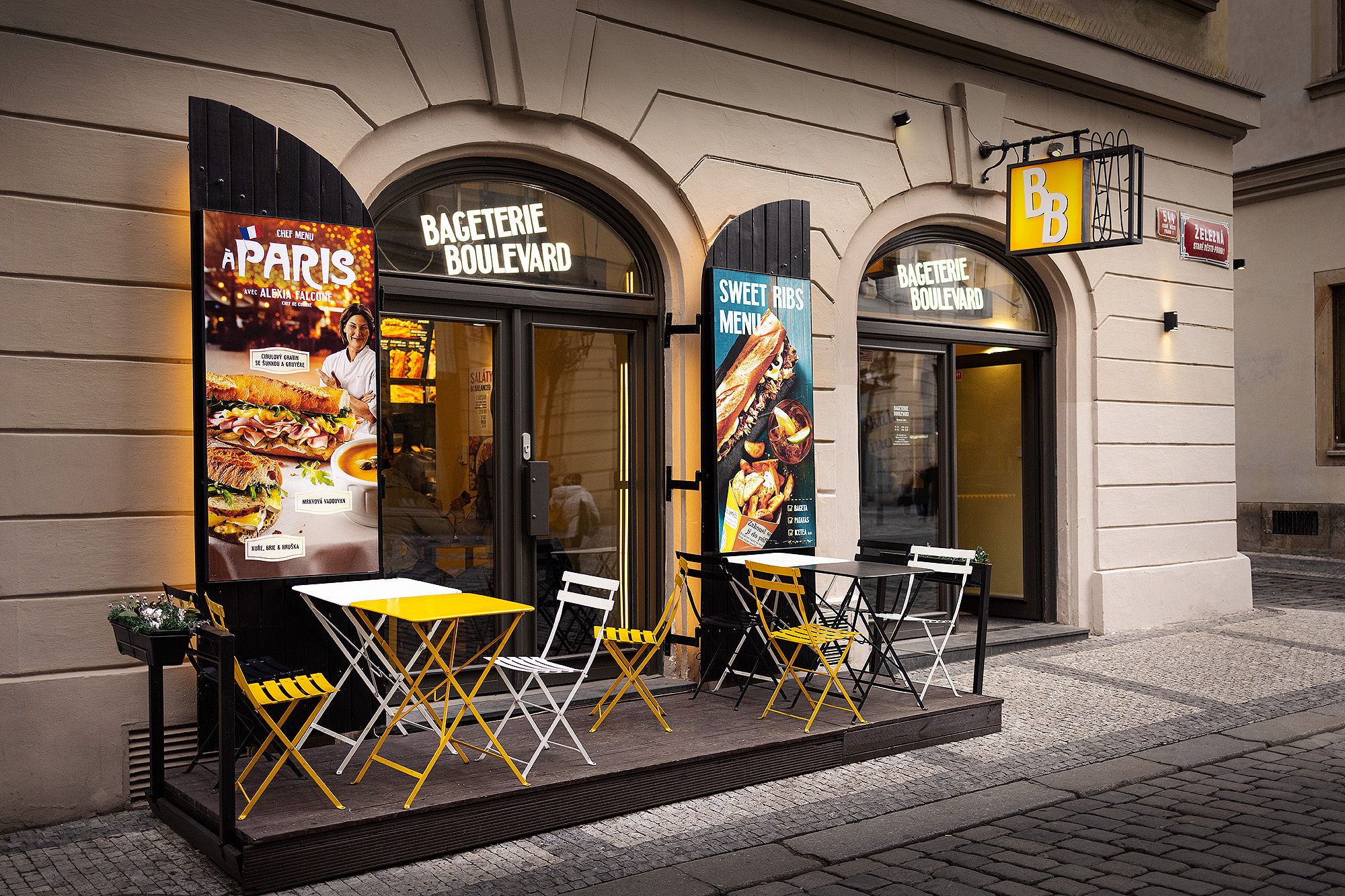 Bageterie Boulevard bageta menu jedlo fast food paris chef