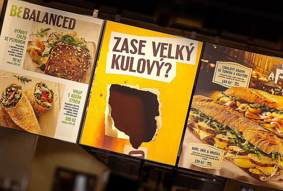 Creatieve communicatiecampagne voor Bageterie Boulevard met teaserfase