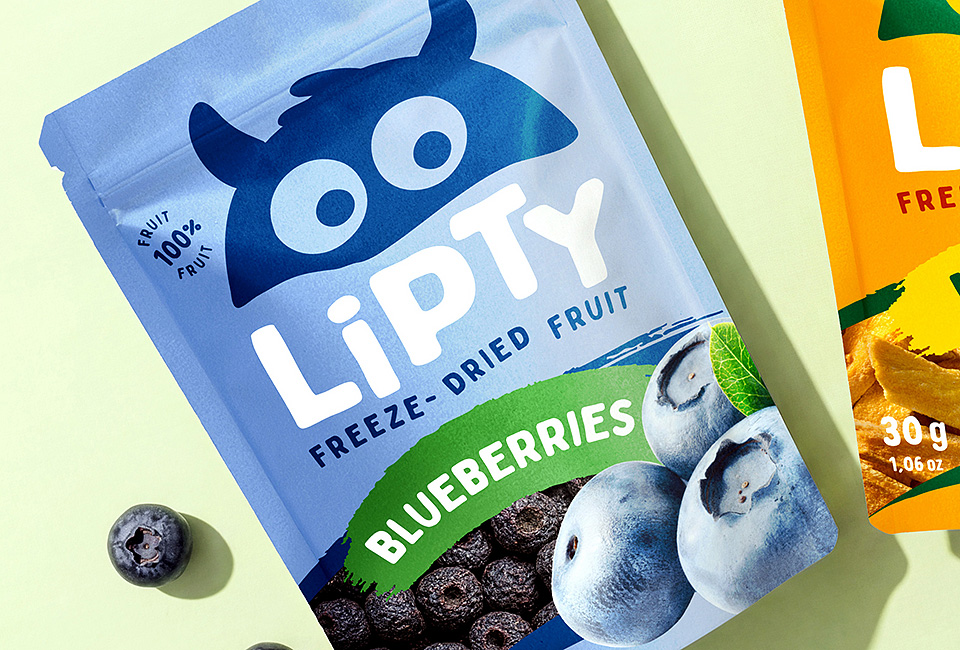 Creatie van het complete merkconcept Lipty – naming, branding en packaging