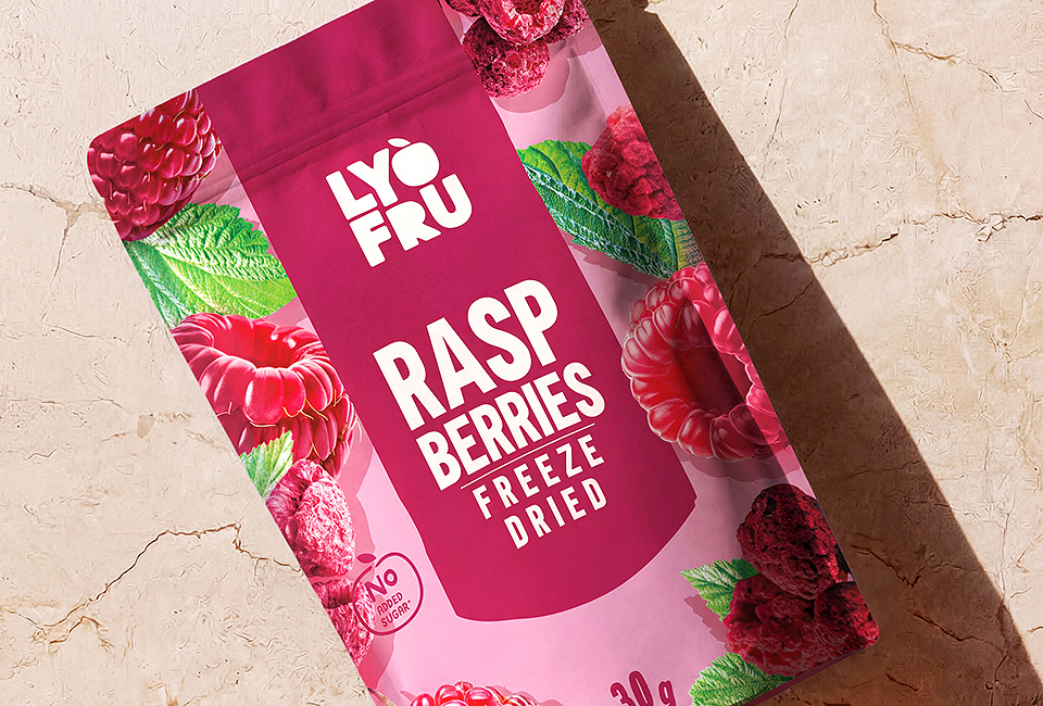 LyoFru Doypack-ontwerp voor gevriesdroogde fruitsnacks